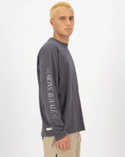 Yonder Merino Organic Cotton Long Sleeve - Vintage Black