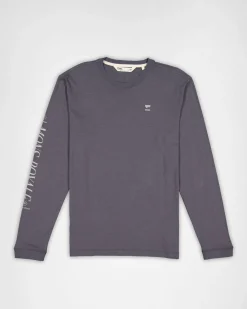 Yonder Merino Organic Cotton Long Sleeve - Vintage Black