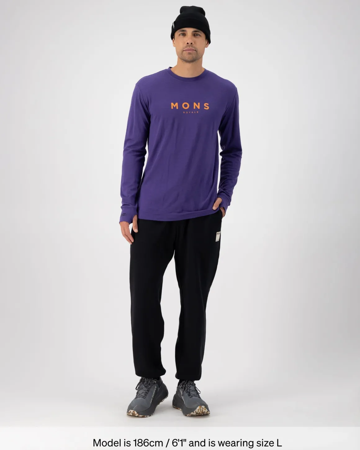 Yotei Merino Classic Long Sleeve - Violet