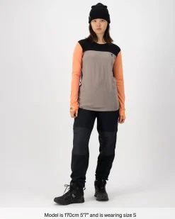 Yotei Merino Long Sleeve - Punch / Cinder / Black