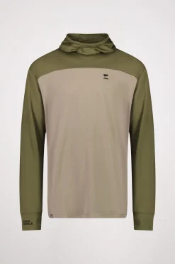 Yotei Merino Powder Hood LS - Dark Olive Walnut