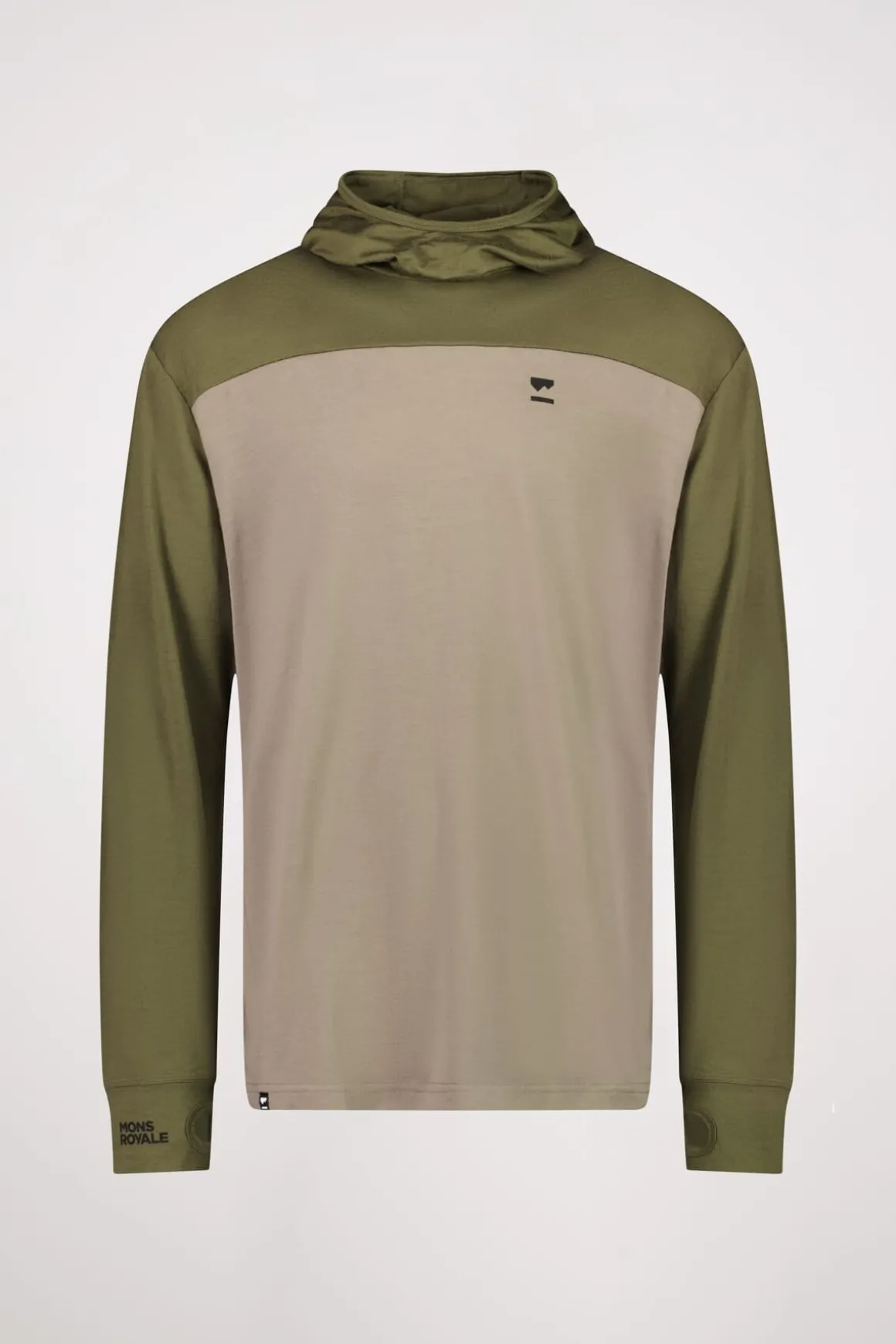Yotei Merino Powder Hood LS - Dark Olive Walnut